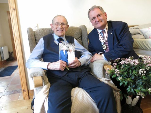Ivan with Royal Birthday Card and DLL Selwyn Johnston